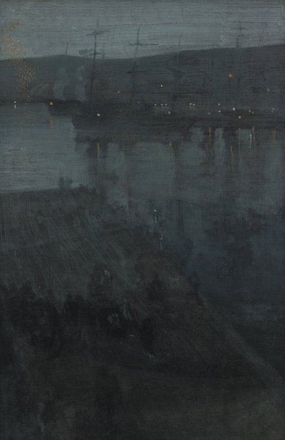 Nocturne in Blauw en Goud- Valparaiso door James Abbott McNeill Whistler